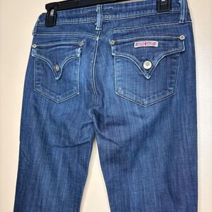 VTG Hudson Jeans Womens 26 Low Rise Straight Leg Signature Flap Pocket Made USA